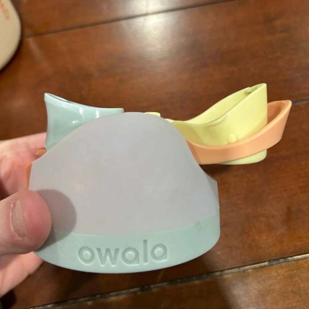 Cream Water Bottle with Pastel Accents - Picture 7 of 9